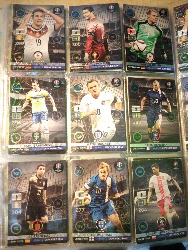 Karty limited edition road to UEFA euro 2016 panini