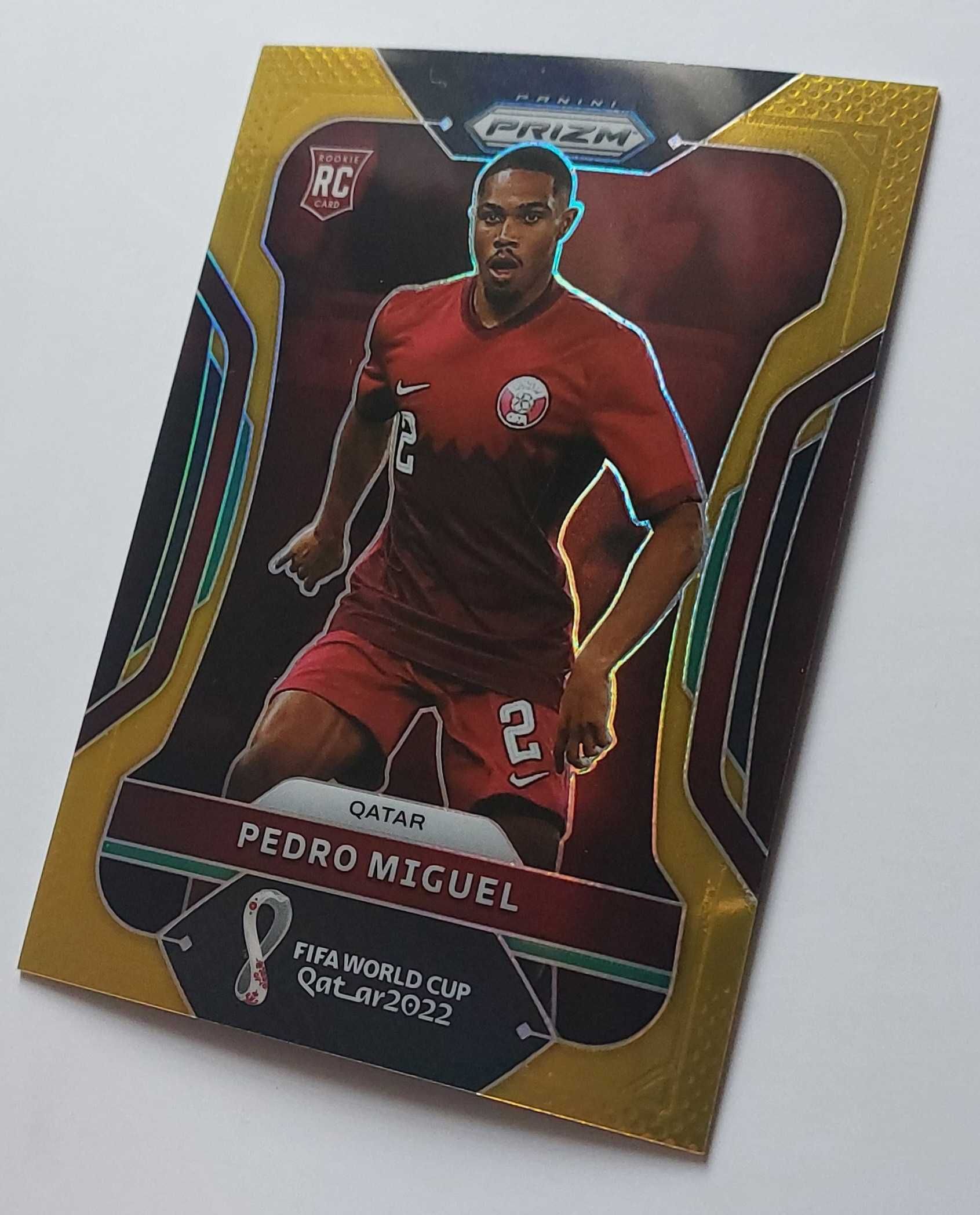 FIFA World Cup 2022 Qatar Pedro Miguel Gold Prizm #189 01/10 Qatar