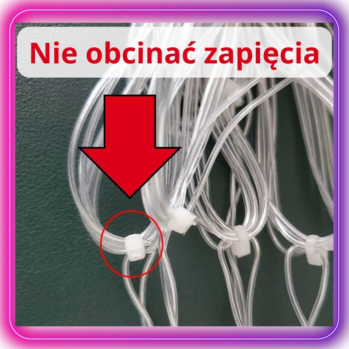 Kurtyna świetlna LED lampki świąteczne gwiazdy girlanda ciepła biel