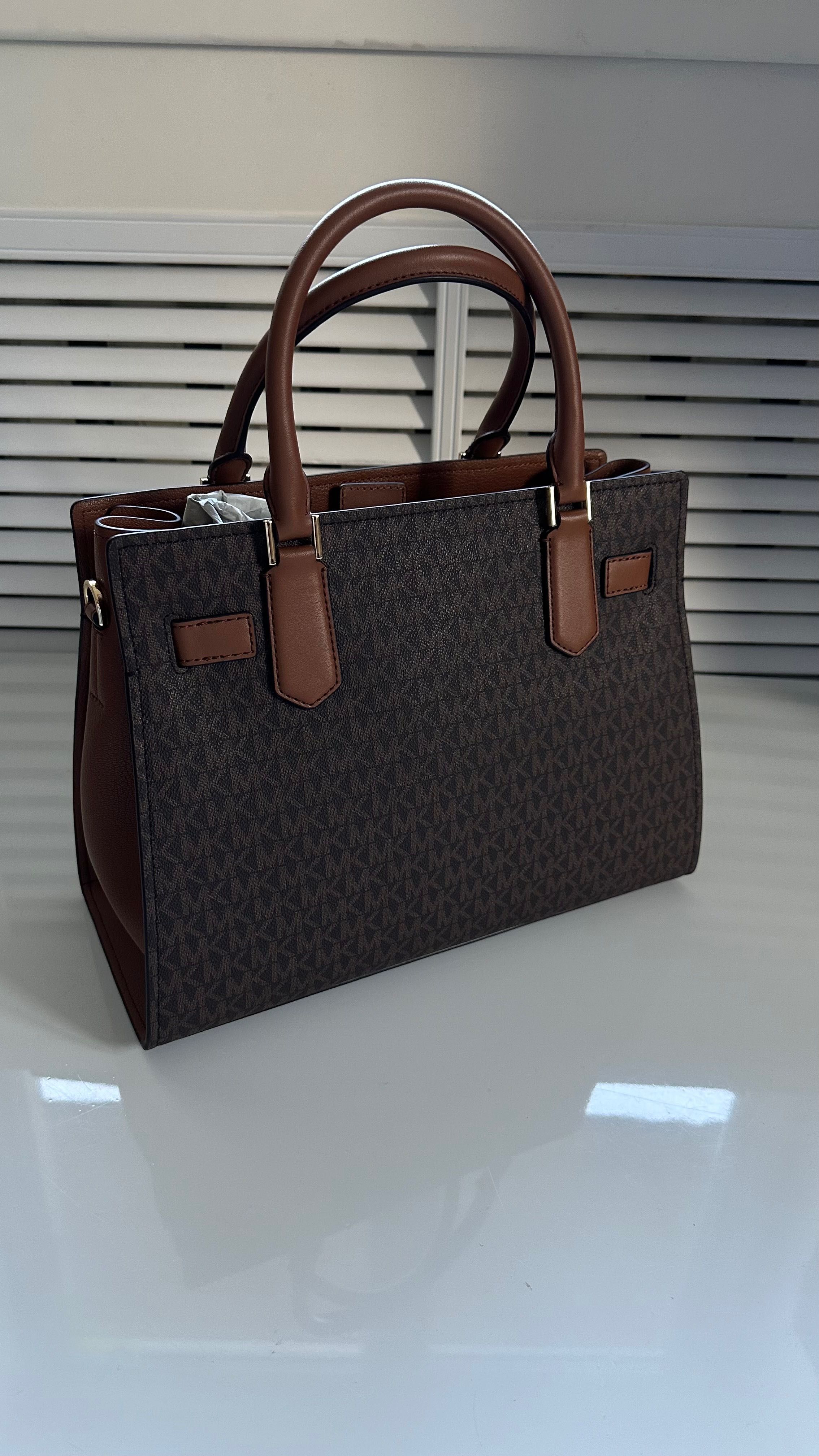 Коричнева сумка Hamilton Medium Brown Michael Kors