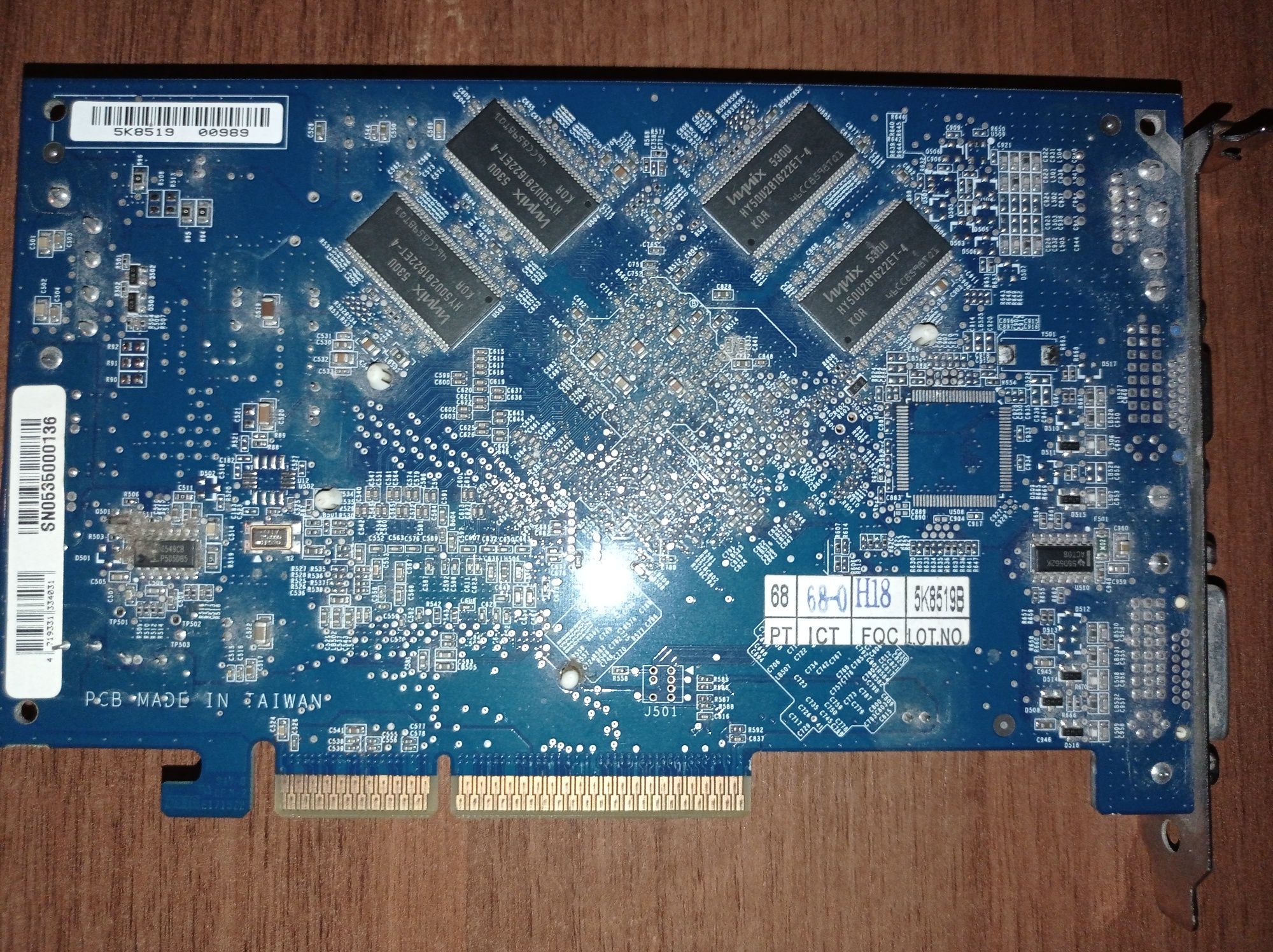 Retro karta graficzna  GeForce 6600LE 8x agp