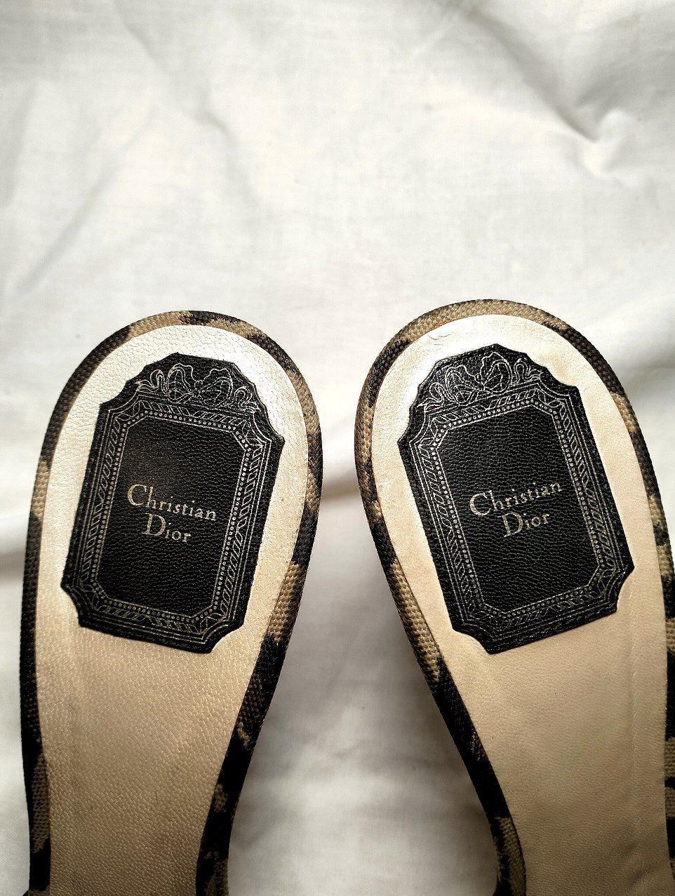 Dior винтажные леопардовые мюли
