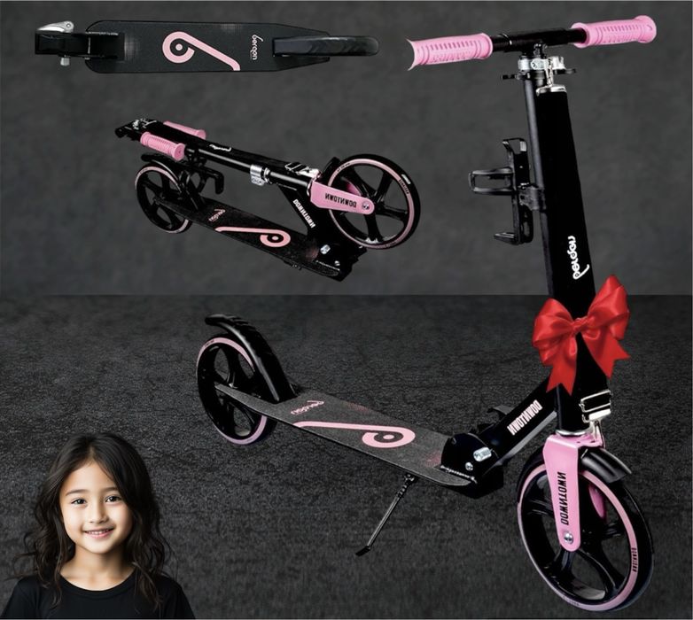 HULAJNOGA Duża Miejska składana dwukołowa dla dzieci Prezent! OKAZJA!