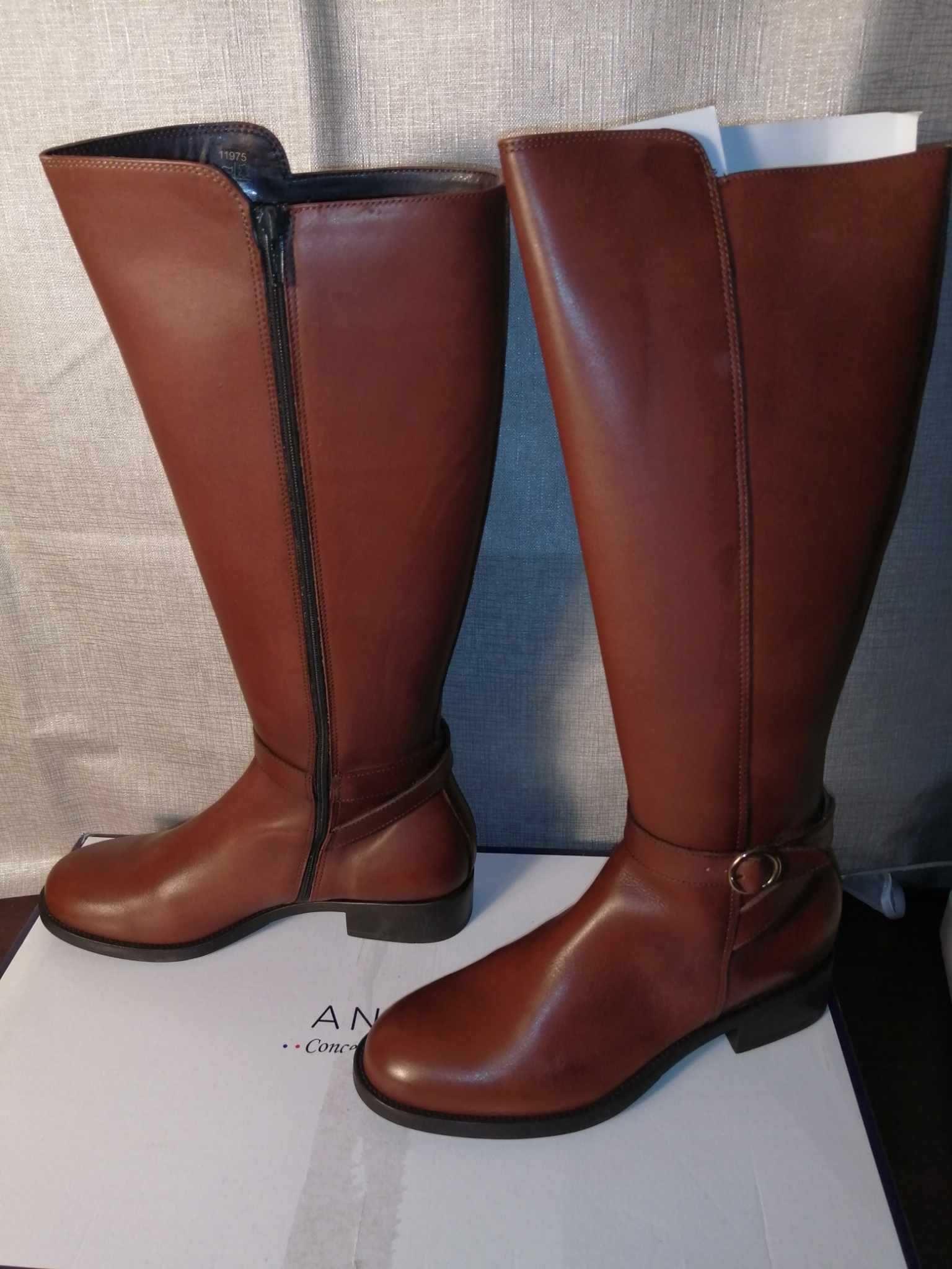 ANDRE Illimite Nowe Kozaki Damskie Wysokie 41 Oryginalne Buty Oficerki