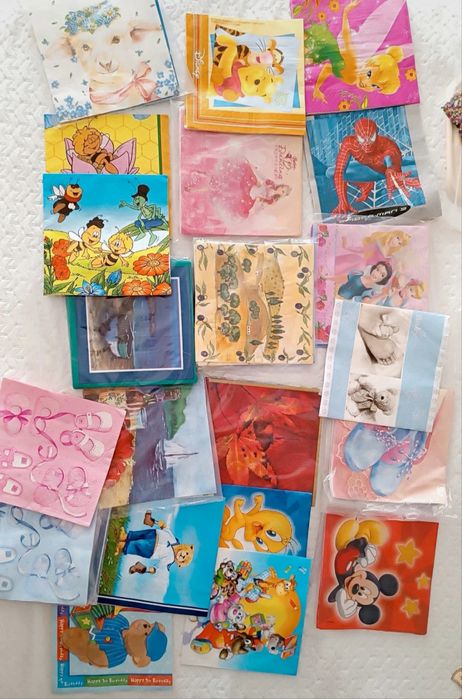 Lote de guardanapos decoupage