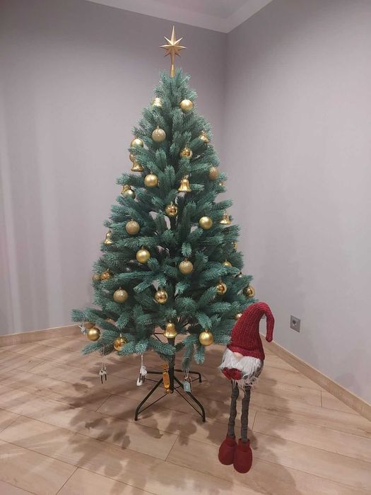 Елка ёлка Ялинка штучна Буковельська лита пишна зелена блакитна