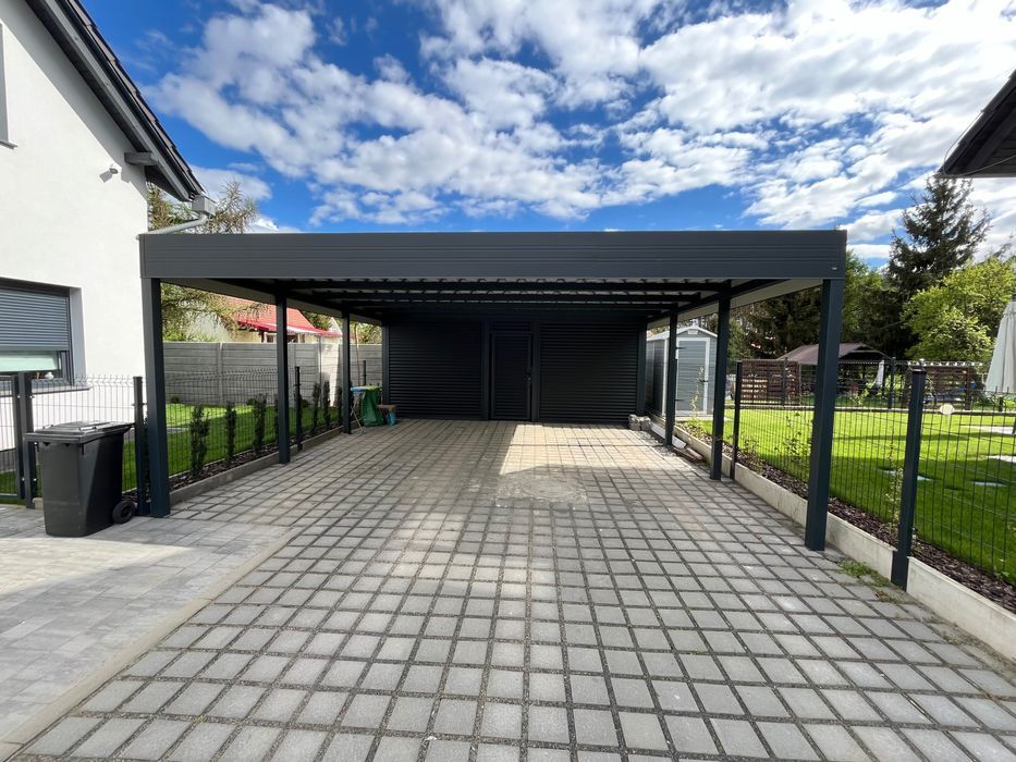 Carport 6x6 - wiata samochodowa garażowa dwustanowiskowa pod wymiar