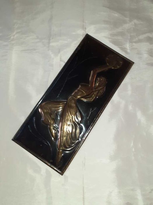 Чеканка 70-х годов. Медь. Танец ветра