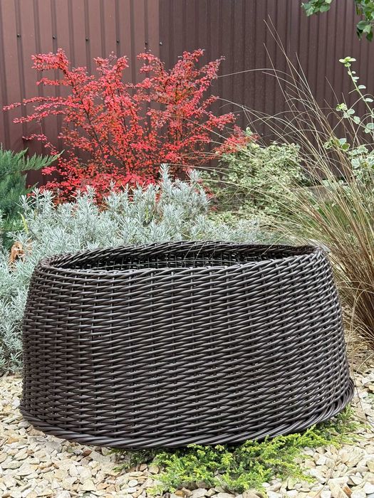 Кошик під ялинку,юбка под елку,плетеная корзина под елку