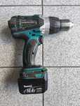 Makita 18V DHP 458 Wkrętarka uszkodzona + Akumulator 14,4V uszkodzona
