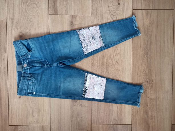Spodnie jeansy dziewczęce 104
