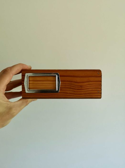 Caixa de arquivo em madeira - para organizar; vintage industrial