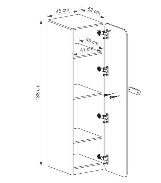 Meble modułowe, młodzieżowe Lorento biurko, szafa, regał, półka