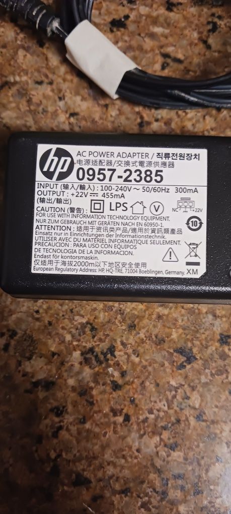 Carregador para impressora HP