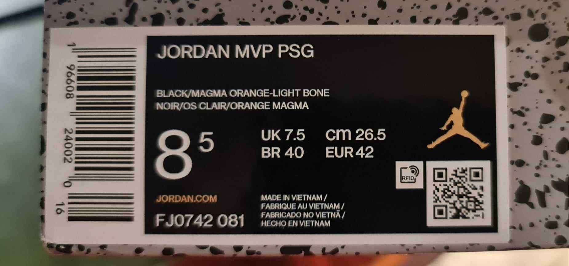 NIKE JORDAN MVP PSG "Jumpman" rozmiar 42  NOWE