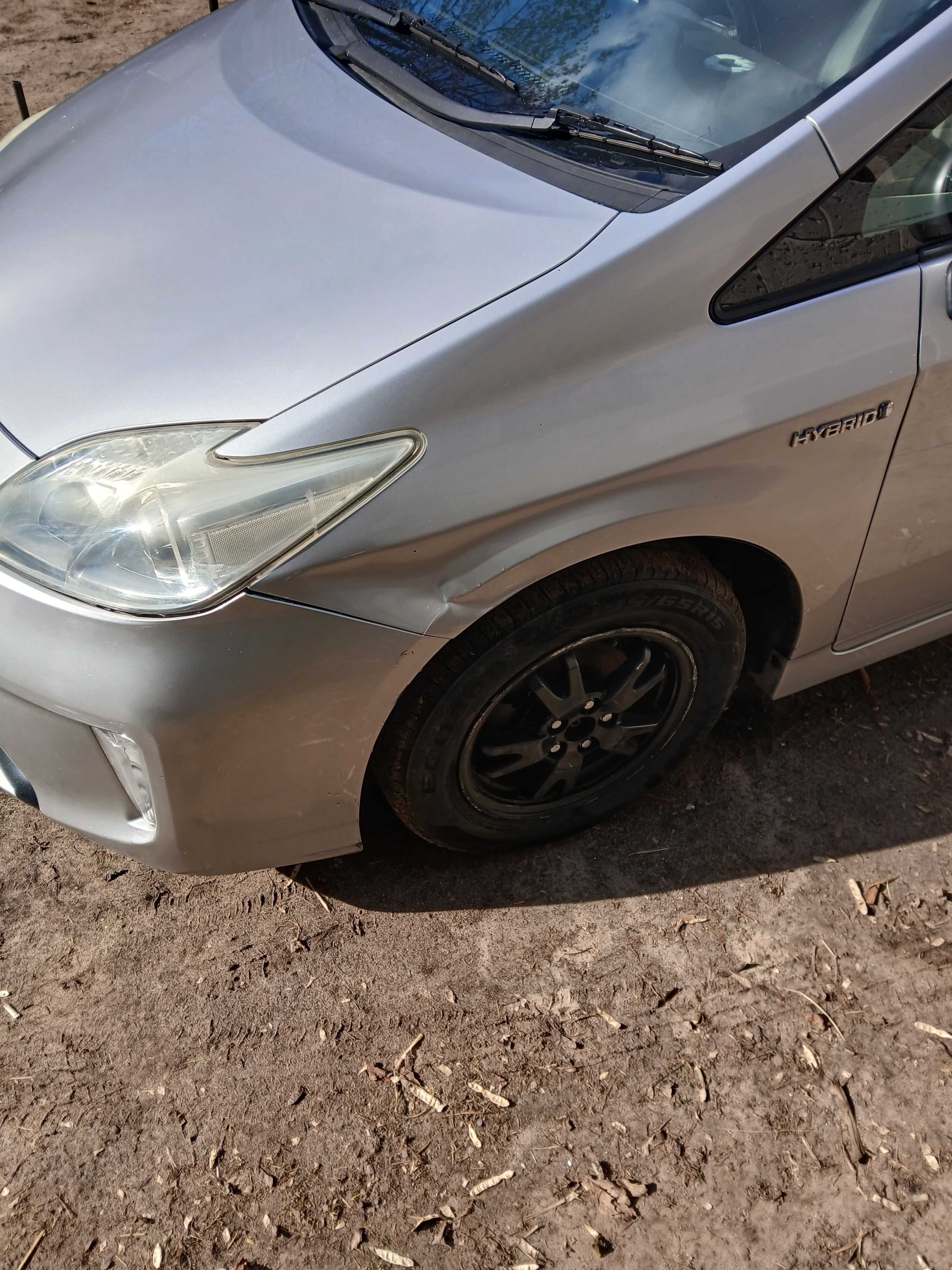 Zderzak maska blotniki lampy przod Toyota Prius 3 III Lift 1F7 13-15