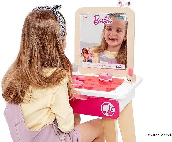 Barbie toaleta do makijażu toaletka dla dziewczynek, z akcesoriami