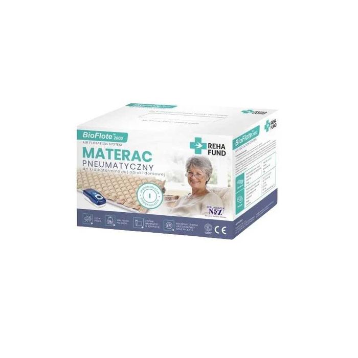 nowy materac przeciwodleżynowy pneumatyczny bąbelkowy Reha Fund