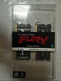 Kingston SODIMM DDR4 16GB (2x8GB) 3200Mhz FURY Impact Black