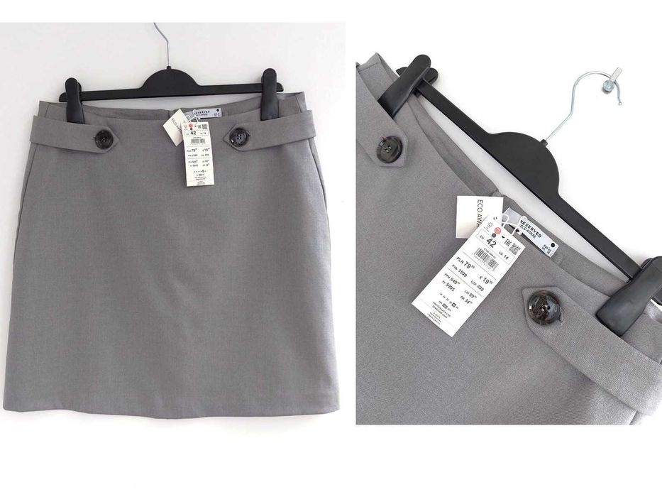 Spódnica XL 42 Reserved szara Nowa z metką