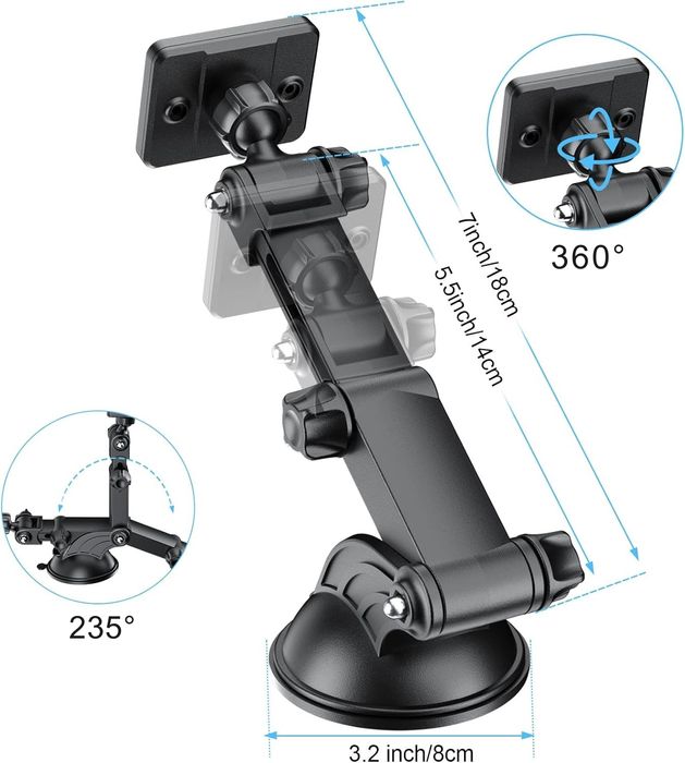Uniwersalny Magnetyczny Uchwyt Samochodowy na Tablet Smartfon 4-10cali
