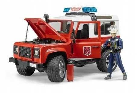 Bruder Land Rover STRAŻ POŻARNA + figurka strażaka