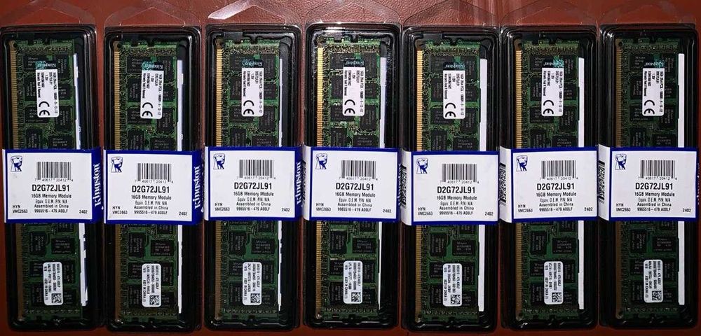 Память ECC RAM 16GB (1x16GB) PC3-10600 DDR3-1333 PC3-12800 DDR3-1600