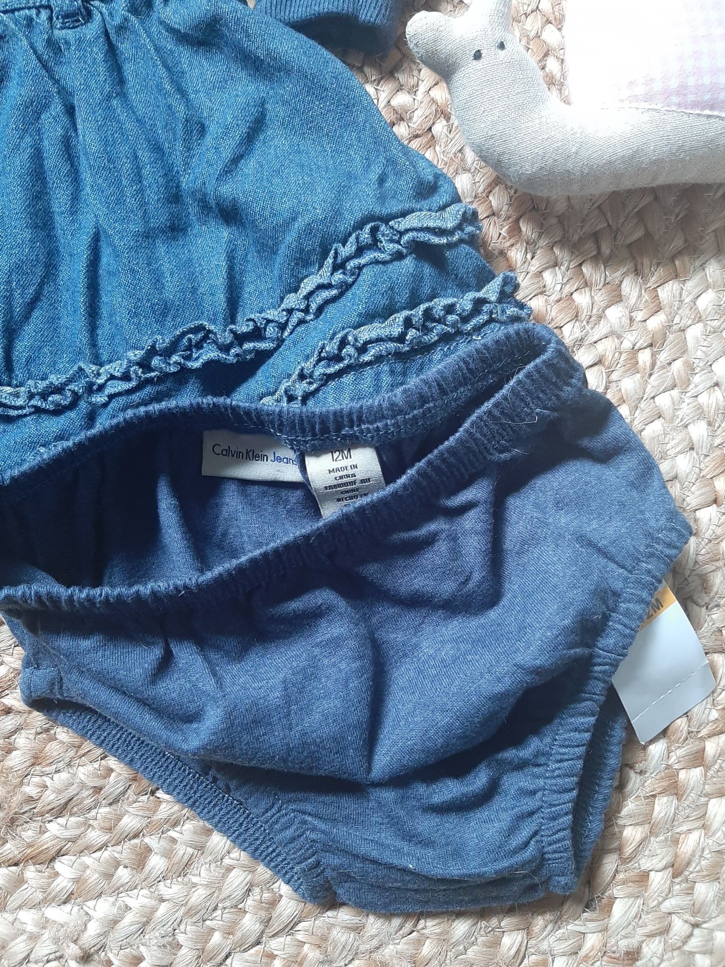 Sukienka sukieneczka jeansowa Calvin Klein Nowa 12M/