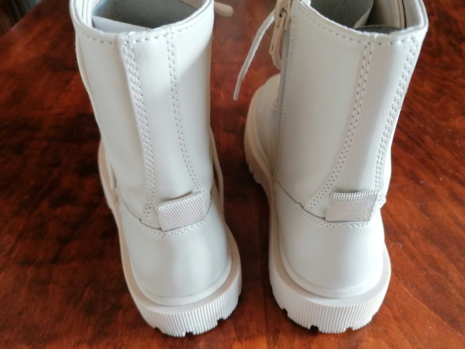 Buty, trapery 36 Zara, dziewczynka wysokie jasne, raz ubrane,