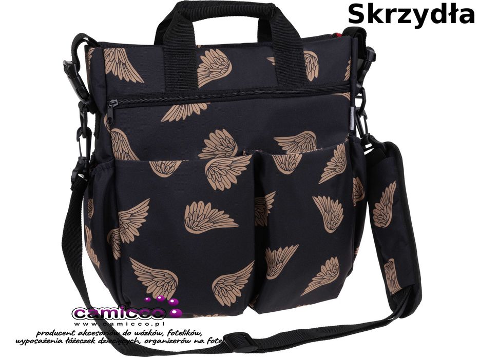 POJEMNA torba do WÓZKA NADIA torby wózków DUŻA dla mamy NOWOCZESNA