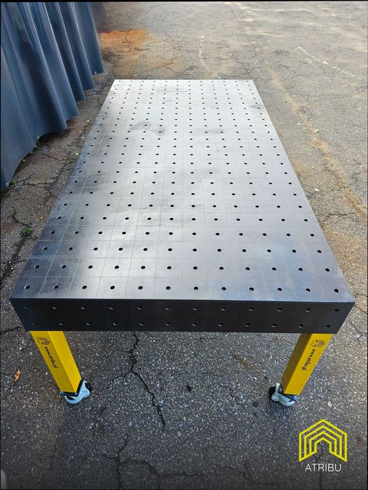 Stół spawalniczy, warsztatowy, System 16, 240x120 S355 GR12