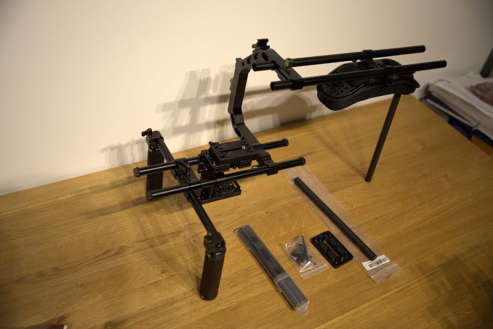 Rig camerowy, stabilizator, klatka,ramie Lanparte C-shape&szyny,plytka