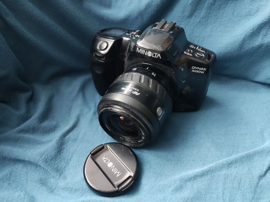 Aparat fotograficzny analogowy Minolta Dynax 500si nie testowany