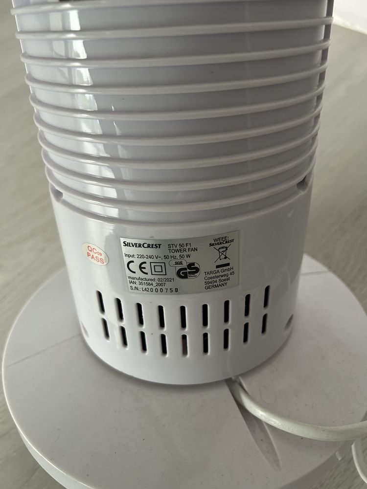 Wentylator kolumnowy silvercrest Lidl