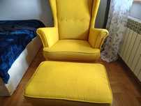 STRANDMON fotel+ podnóżek ikea