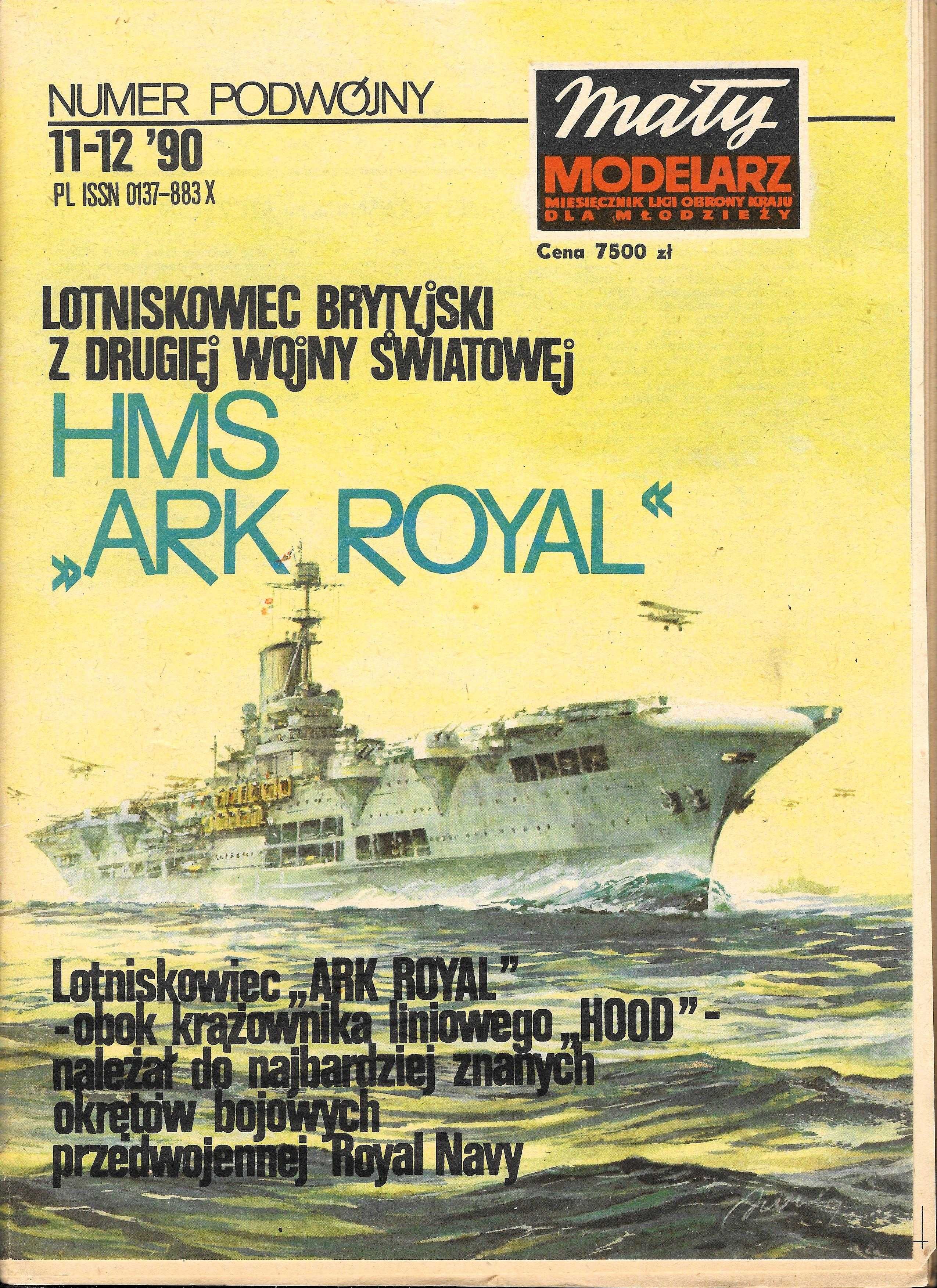 Mały Modelarz 11-12_1990 HMS ARK ROYAL model 1:300