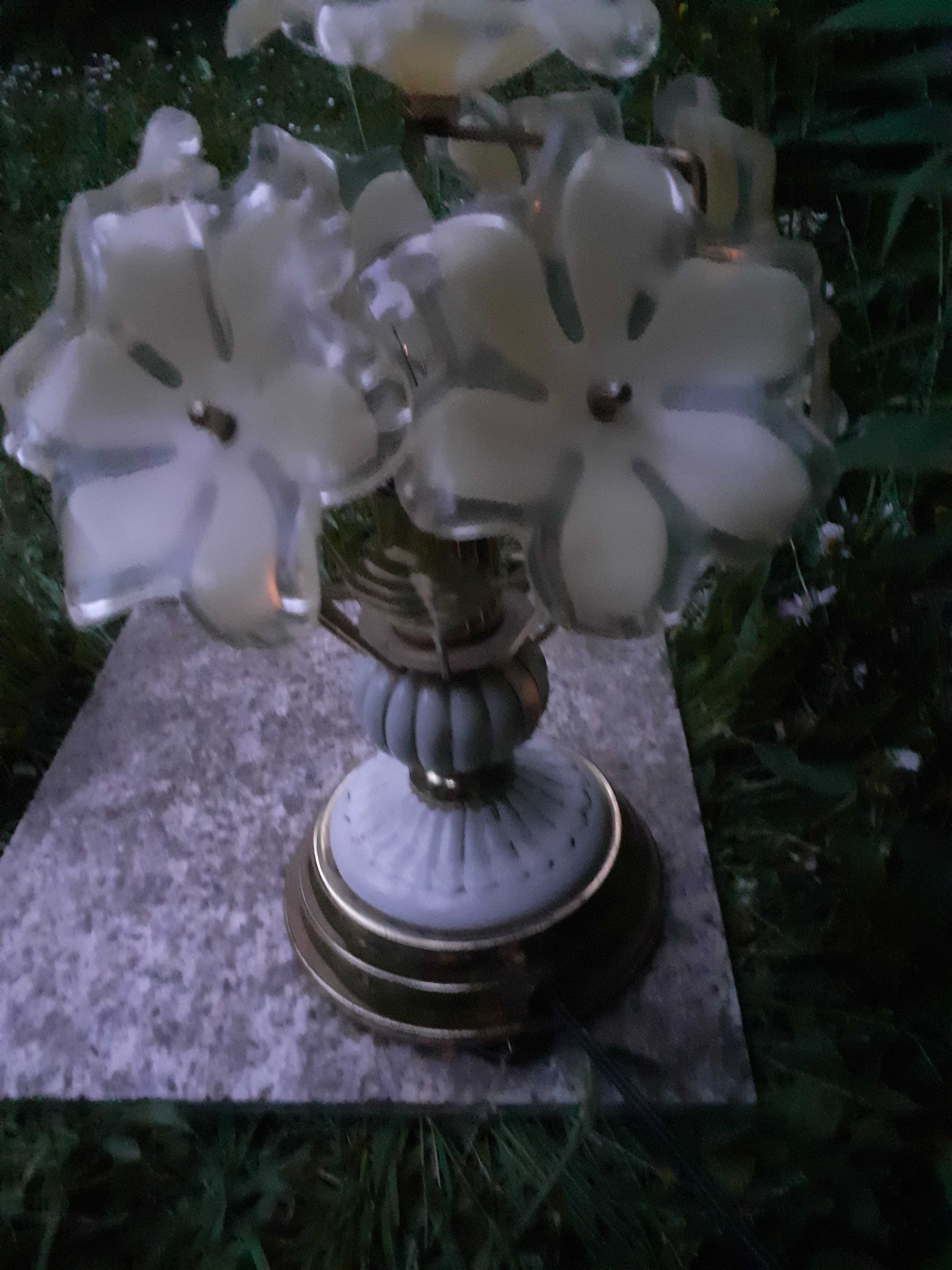 lampa retro, artdeco, kwiaty