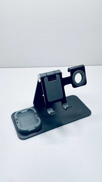 Stojak Uchwyt na telefon zegarek i słuchawki 3W1 Aluminiowy