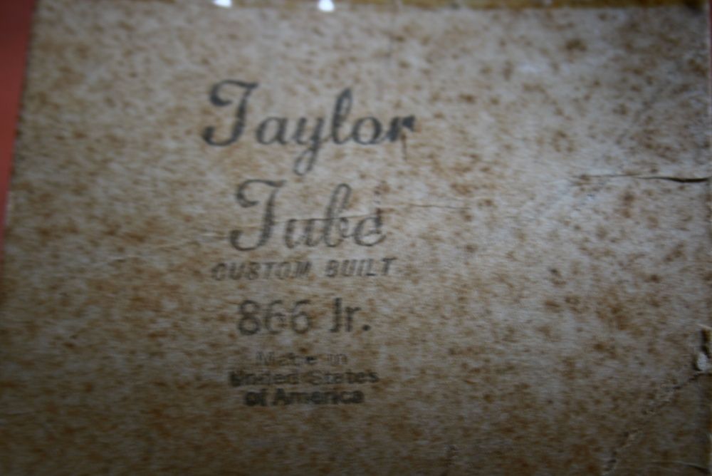 2- TAYLOR 866JR Tube Mercury Vapor Rectifier