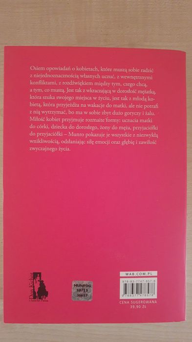 Alice Munro Miłość dobrej kobiety Nobel 2013