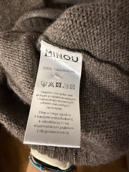 Kardigan 100% Kaszmir MINOU CASHMERE r. L/XL