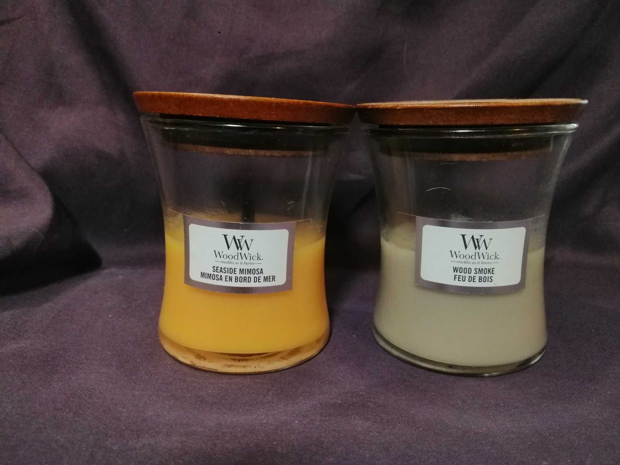 Парфумована свічка Woodwick seaside mimosa, wood smoke (discontinued)
