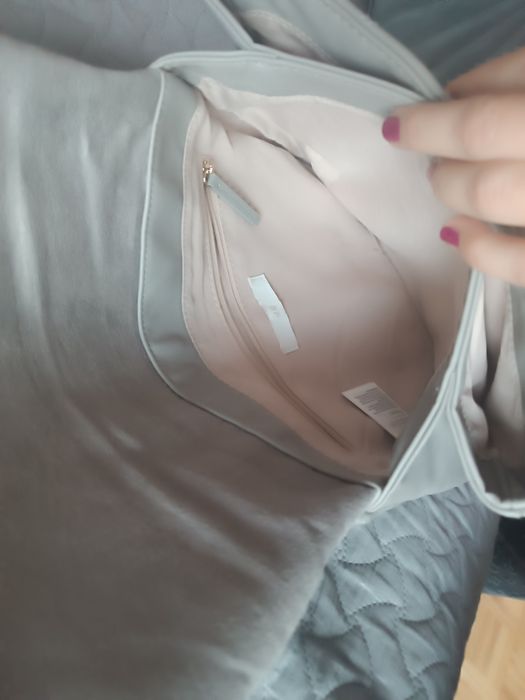 Torebka pikowana szara hm