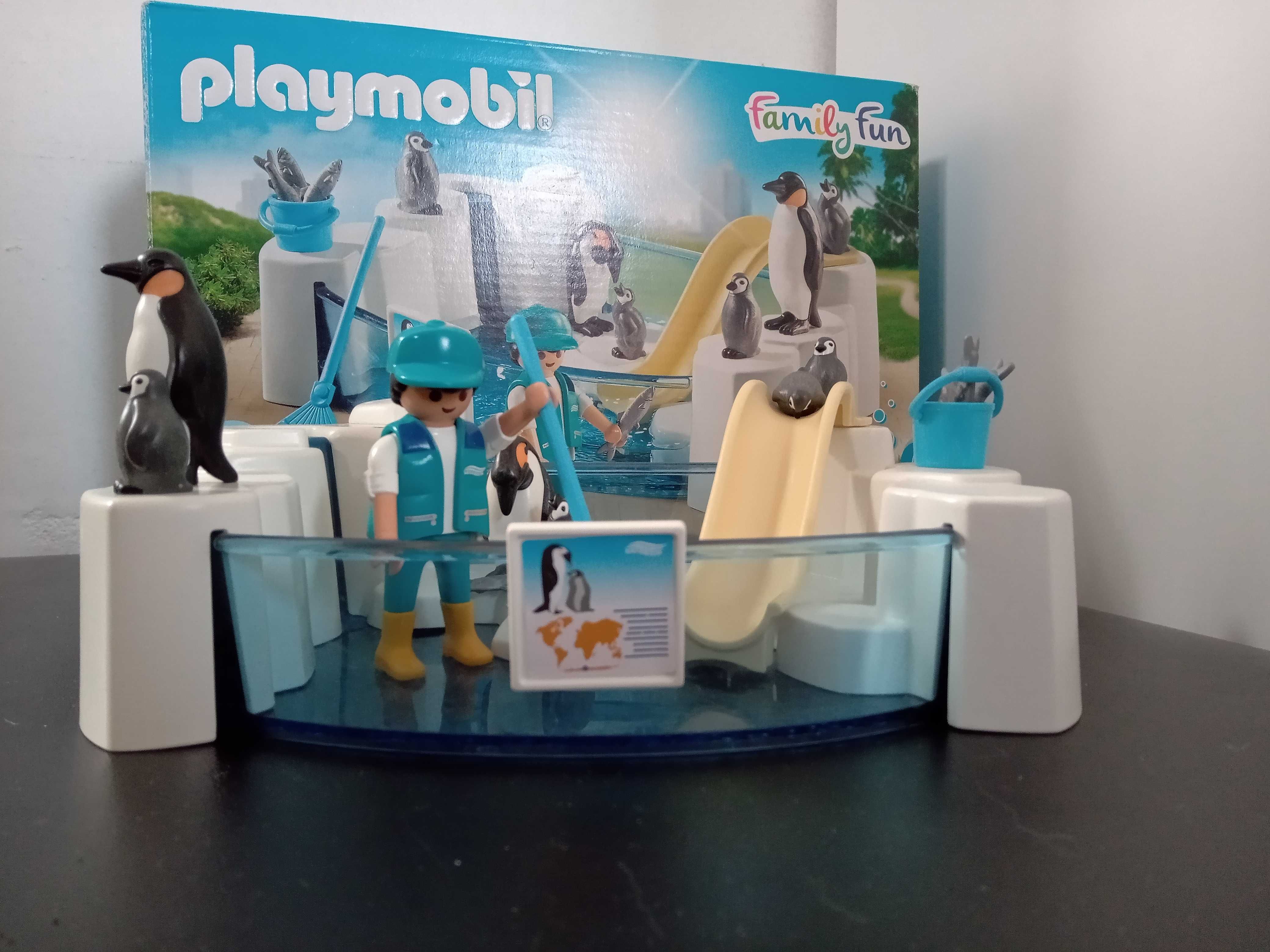 Playmobil Family Fun zestaw 9062  Basen dla pingwinów ze zjeżdżalnią