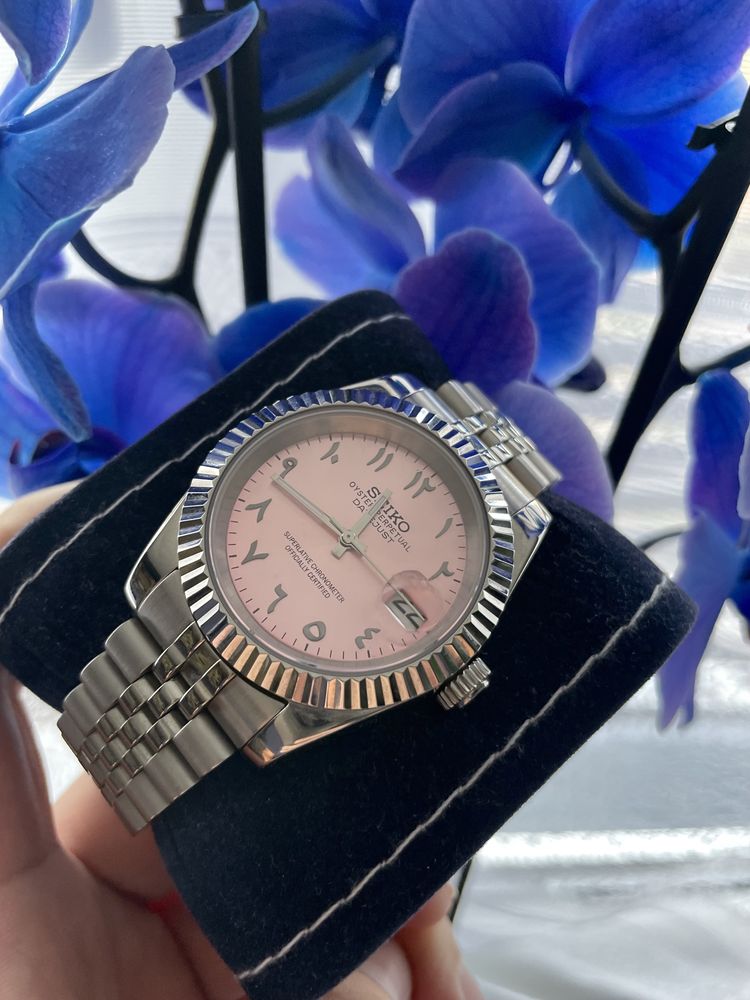 Damski Zegarek Seiko Oyster Perpetual 4R35B Pink Edition/Automat!