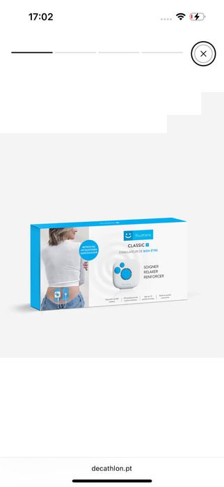 Aparelho de eletroestimulação blue tens