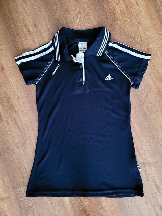Granatowa koszulka Polo Adidas M damska