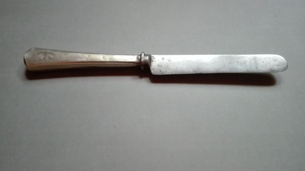 Нож столовый серебро сталь фирма Solingen ZWILLING HENCKELS кл.близне