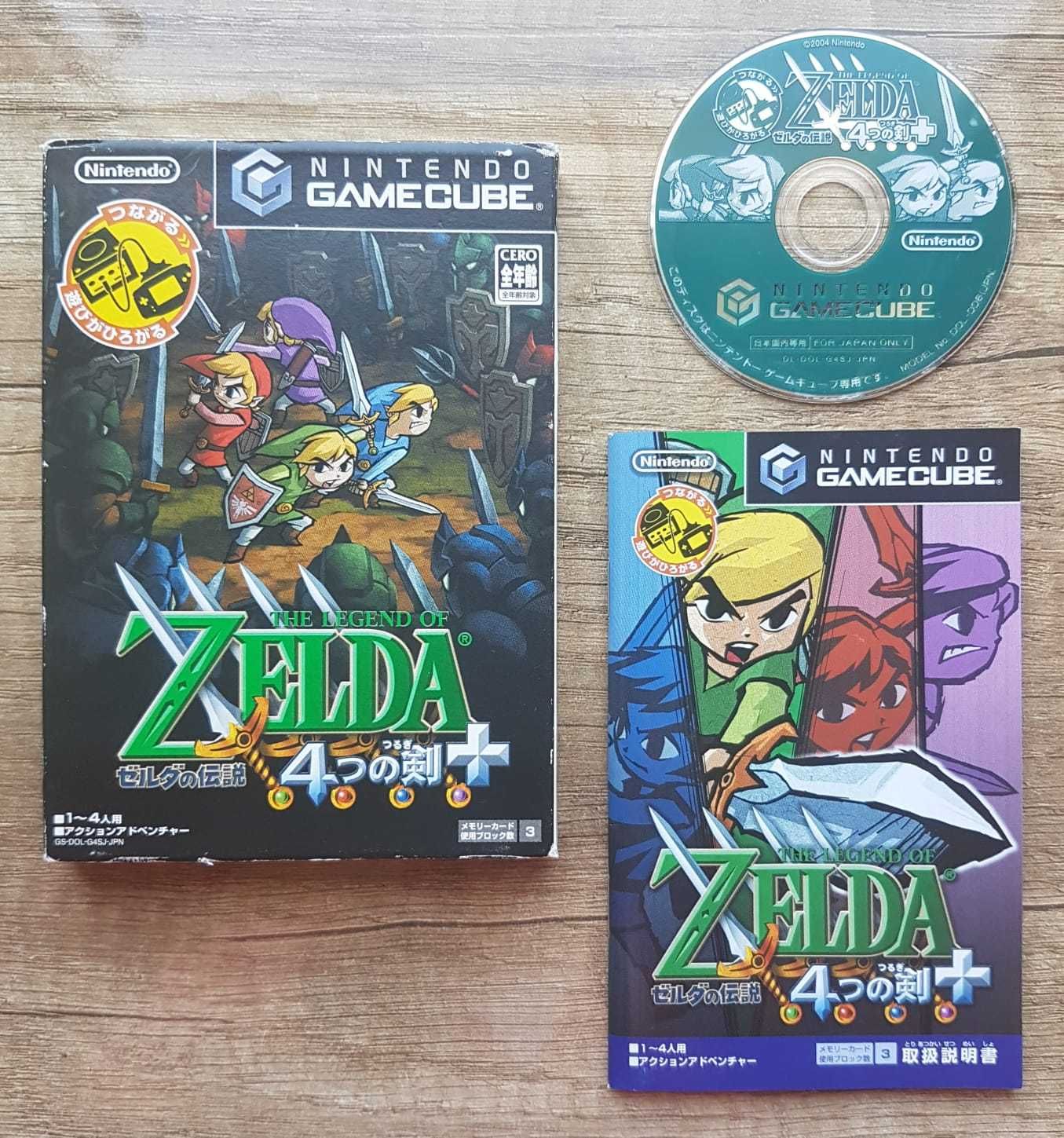 Zelda Four Sword Gamecube prezent Nintendo Game Cube