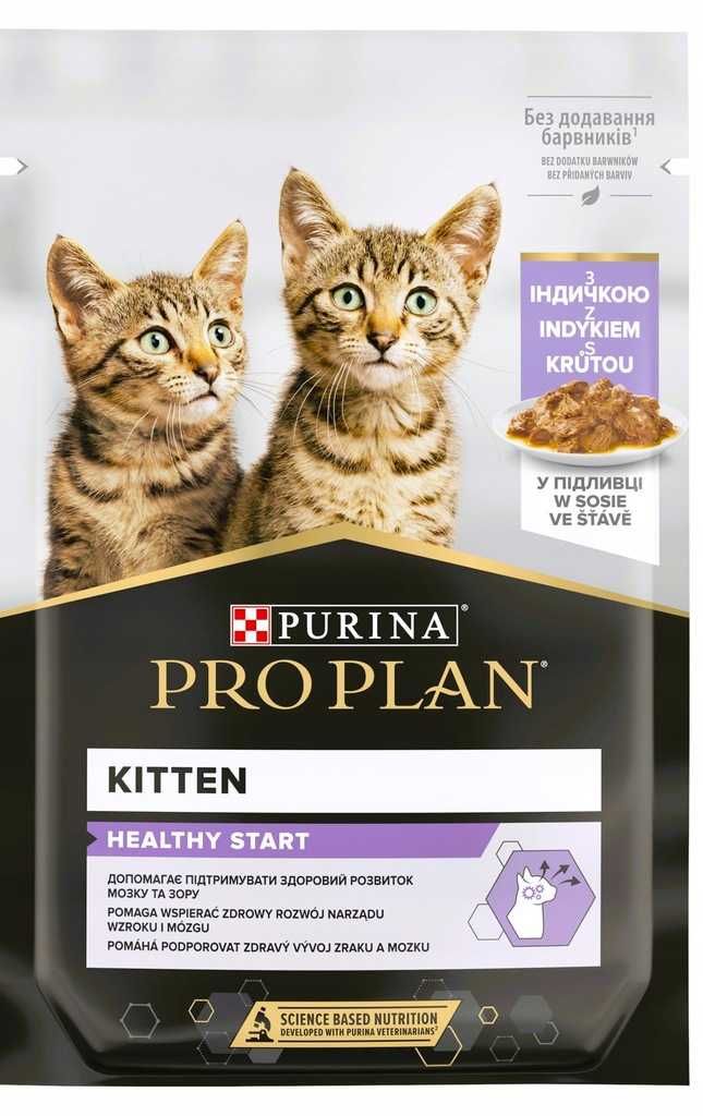 Mokra karma dla Kociąt młodych kotków Pro Plan Kitten Indyk 2,21kg